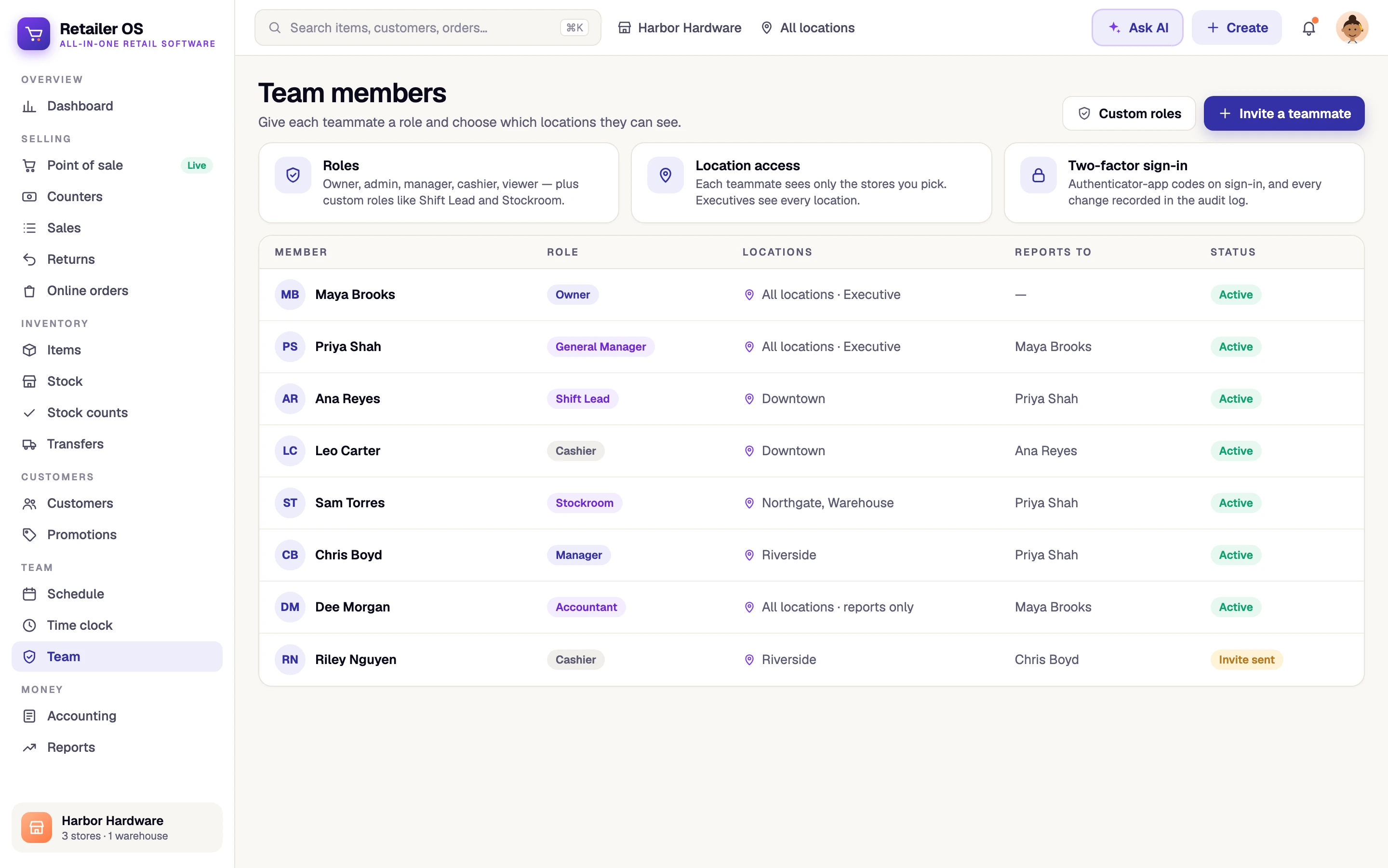 Retailer OS — Multi-store & growing chains